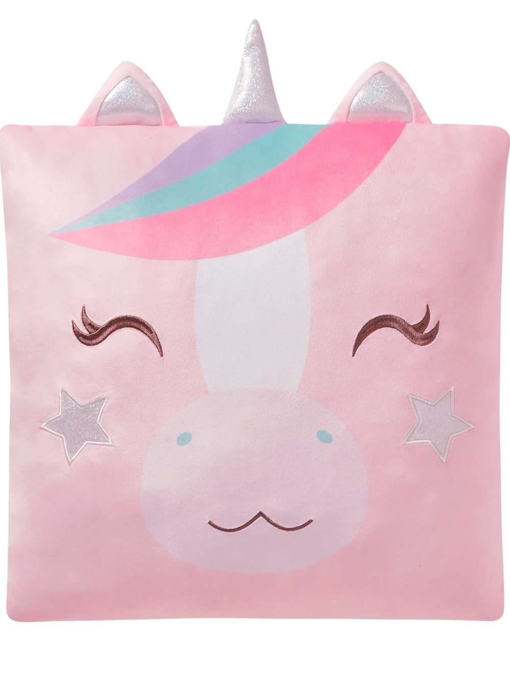 Pink Unicorn Decorative Pillow ( 18x18) - Picture 4 of 4